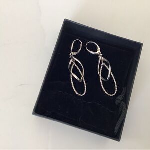 Chic Silver Loop Earrings